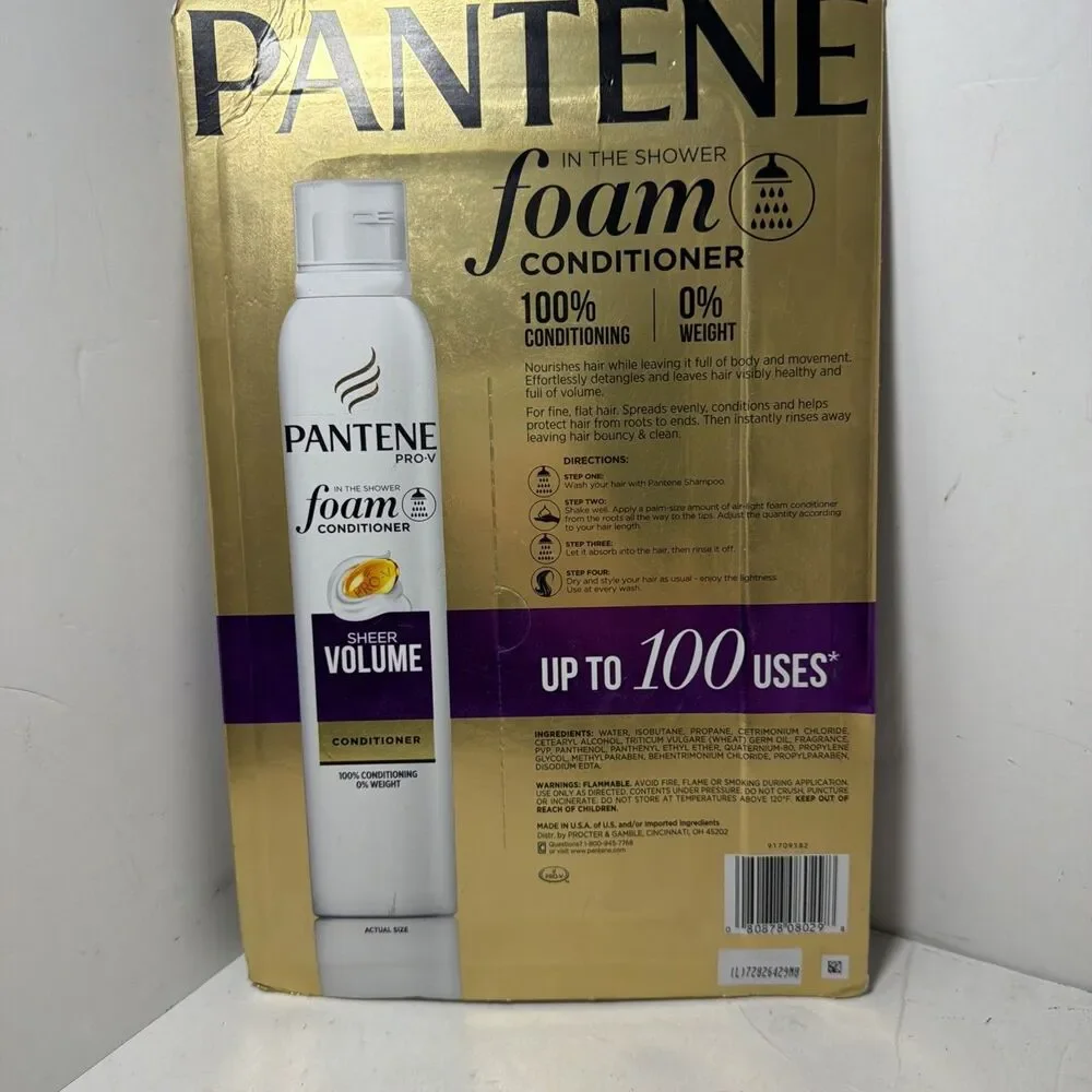 Pantene Pro-V Sheer Volume Foam Conditioner 6oz 2 Pack Sealed USA MADE